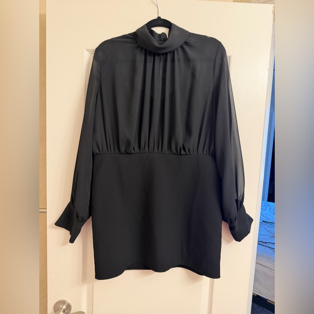 H&M Black Long Sleeve Dress